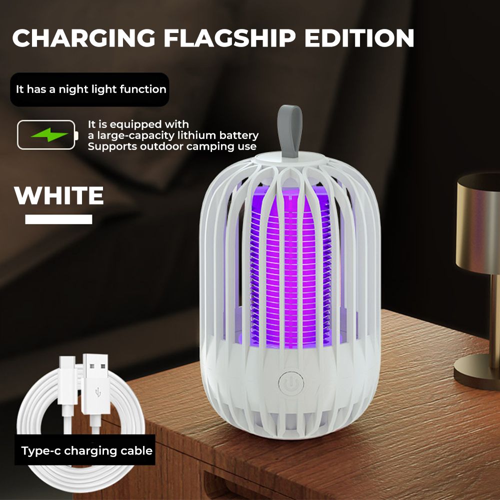 Mosquito Killer Repellent Lamp USB Rechargeable Electric Fly Trap Insect Killer Outdoor Mute Anti Strong Mosquito Lamps Swatter