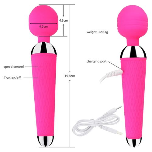 Pendo Sensations Large Clitoris Massager Rechargeable Cordless Wand Vibrator