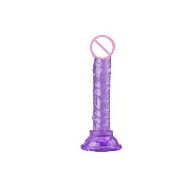 Dildo With Suction Cup Cli_t Sex Toy For Women (Purple)