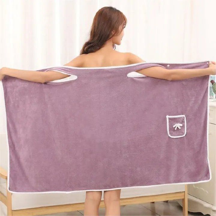 Bath Towels Bathroom Wearable Bathrobe Towel Dress Home Textiles Bath