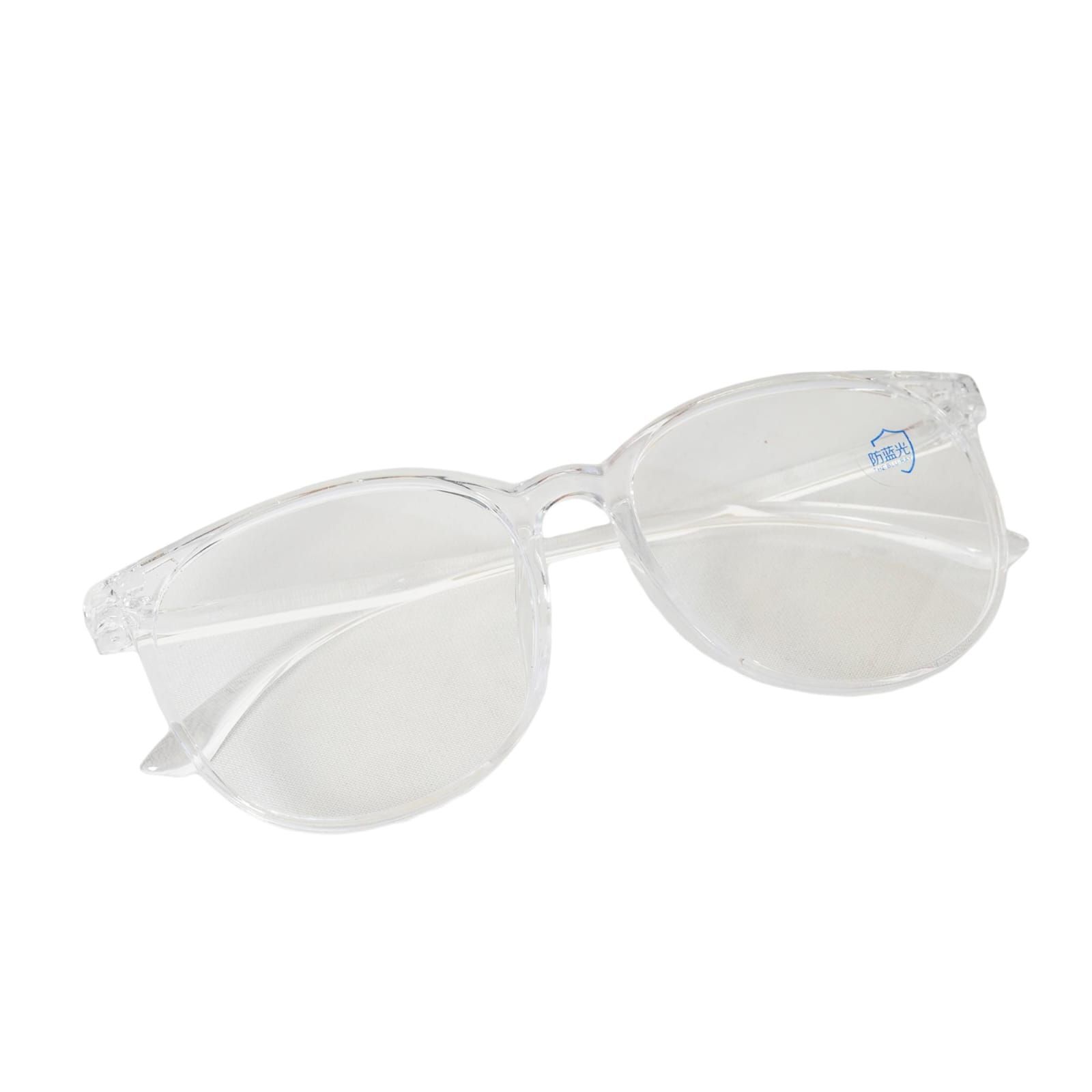 Fashion Blue Light Block Glasses Women Men Anti Eye Strain Headache Computer Lens_Transparent