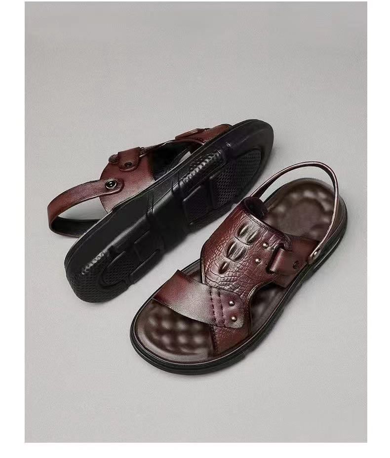 2024 Summer New Fashion Men White Leather Sandals Outdoor Comfortable Breathable Sports Casual Non-Slip Beach Luxury Sandals
No reviews yet