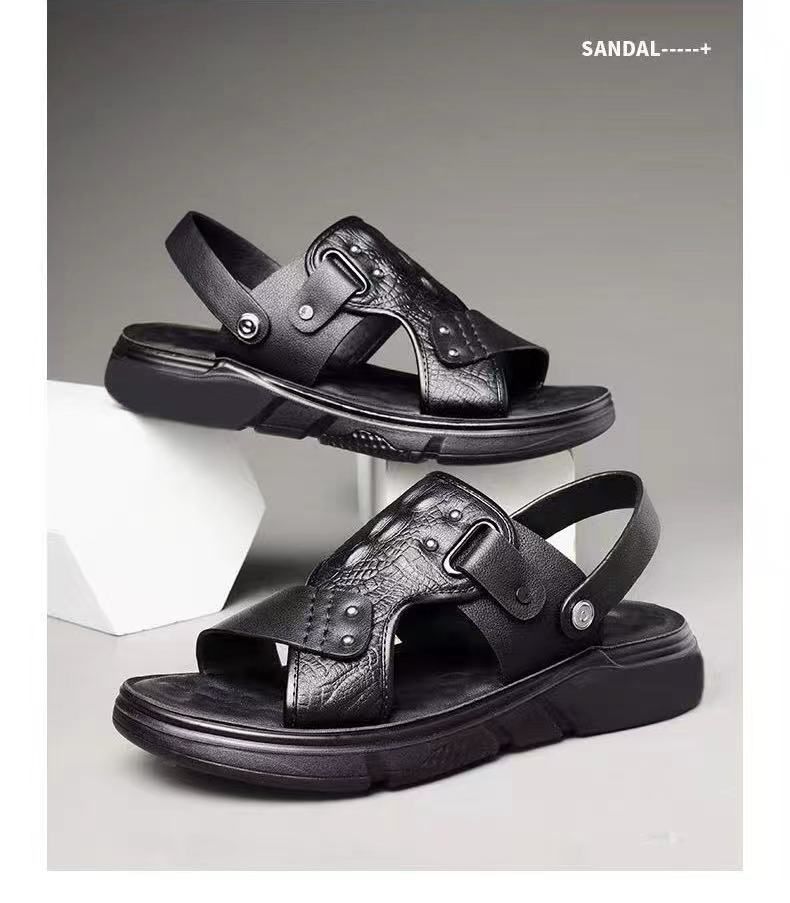 2024 Summer New Fashion Men White Leather Sandals Outdoor Comfortable Breathable Sports Casual Non-Slip Beach Luxury Sandals
No reviews yet