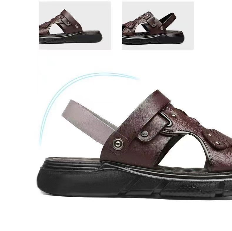 2024 Summer New Fashion Men White Leather Sandals Outdoor Comfortable Breathable Sports Casual Non-Slip Beach Luxury Sandals
No reviews yet
