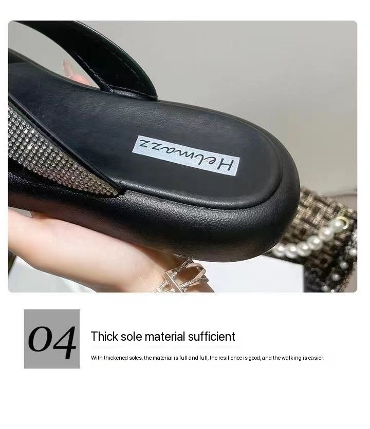 Color sole slippers for ladies wholesale price beach flip-flops slippers pvc 2024 women with diamond