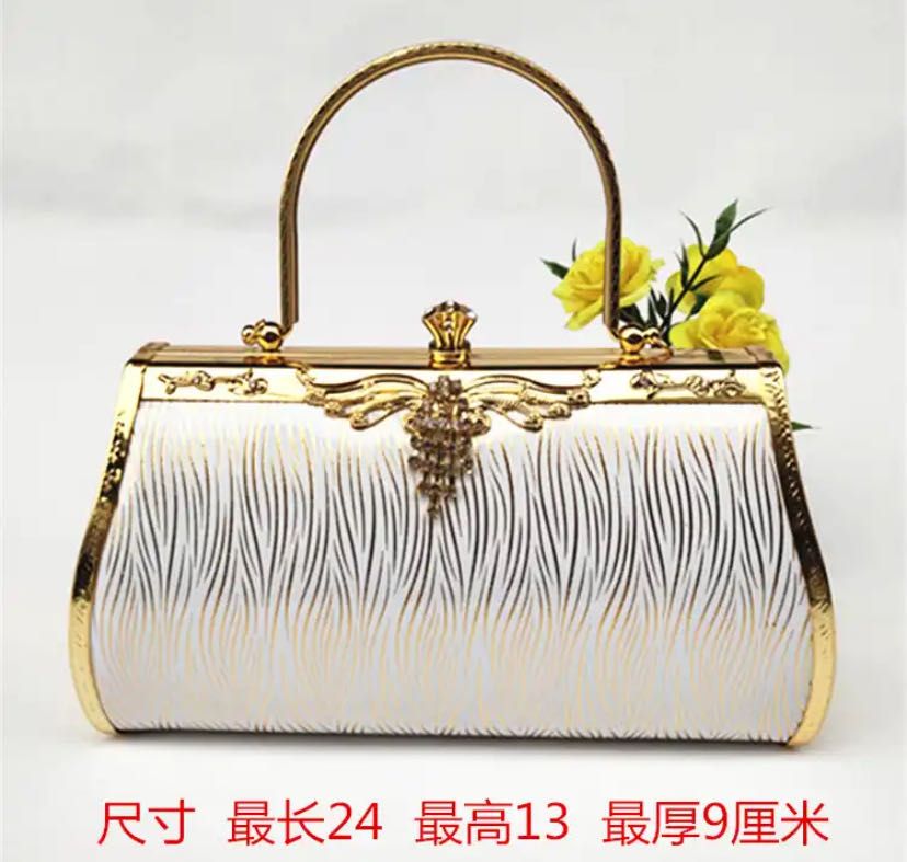 Women's handbag hand-held cheongsam bag evening banquet bag gift bag crossbody cross-border handbag