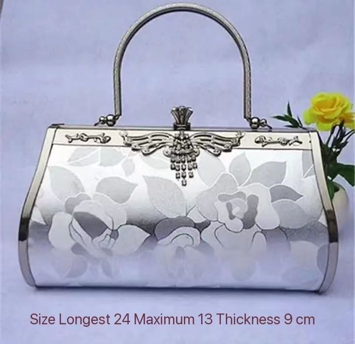 Women's handbag hand-held cheongsam bag evening banquet bag gift bag crossbody cross-border handbag