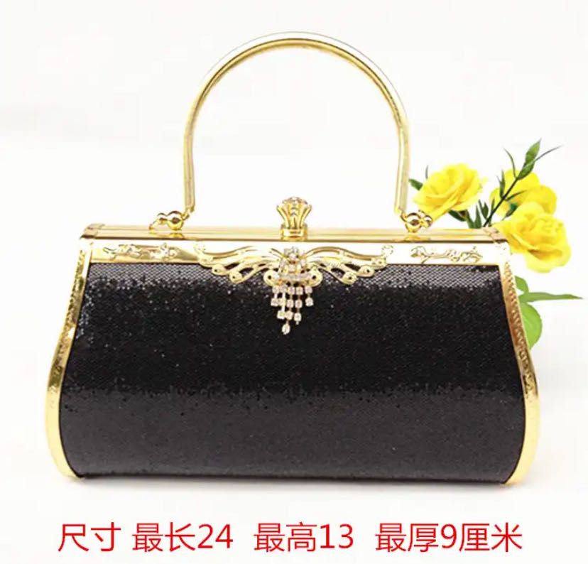 Women's handbag hand-held cheongsam bag evening banquet bag gift bag crossbody cross-border handbag