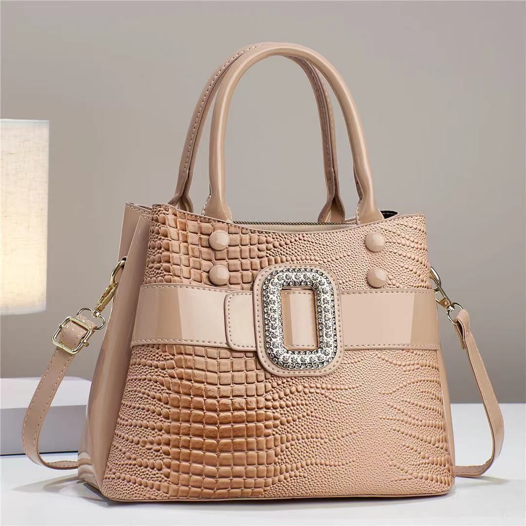 Hot Selling ladies designer bag wholesale Simple alligator crocodile pattern women's PU leather shoulder crossbody bag handbag