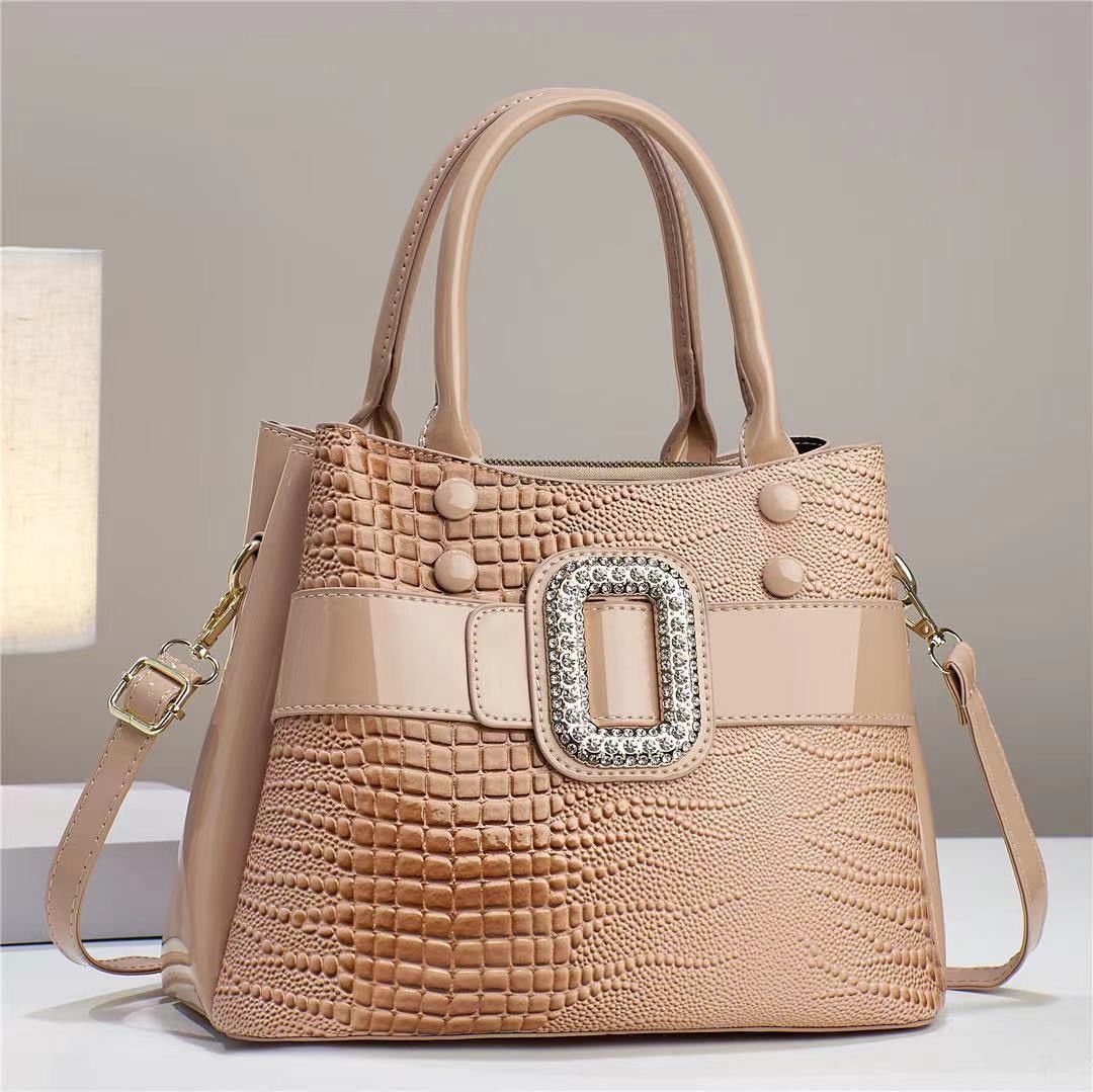 Hot Selling ladies designer bag wholesale Simple alligator crocodile pattern women's PU leather shoulder crossbody bag handbag