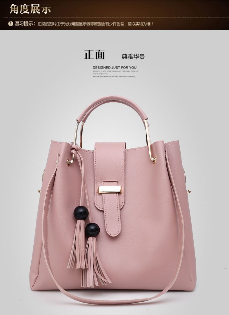 Pu Leather Classic Ladies Shoulder Tote Bag Good Price Women Purses handbags Set