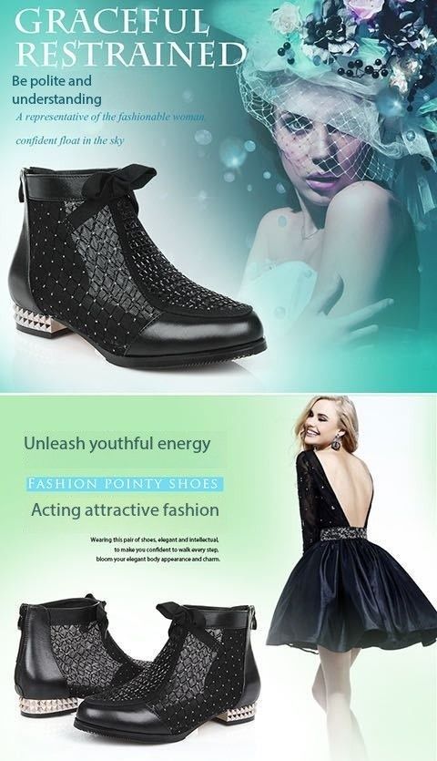Muffled Leather lacquered net boots women 's summer low heel sandals breathable flat leather Big Size 35-43