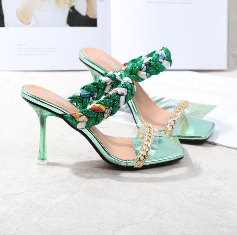 Quick sell  cheap [discount]sexy heeled women sandals open pointed-toe rhinestones lace-up ladies stiletto heels shoes[ Afew pairs left]