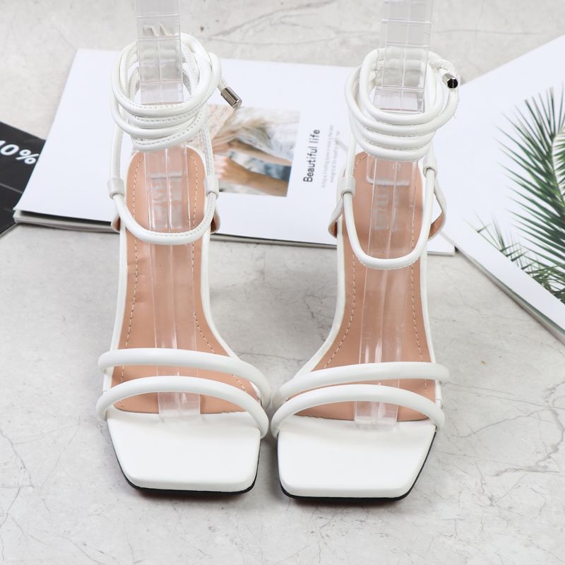 Cross boader,Quick sell  cheap [discount]sexy heeled women sandals open pointed-toe rhinestones tie-up ladies stiletto heels shoes