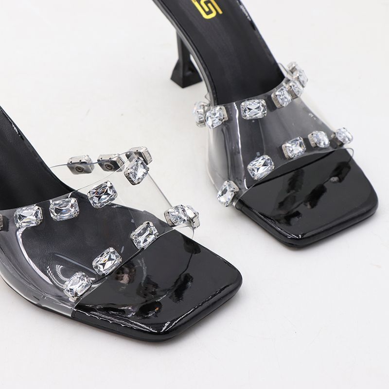Cross boader,Quick sell  cheap [discount]sexy heeled women sandals open pointed-toe rhinestones tie-up ladies stiletto heels shoes