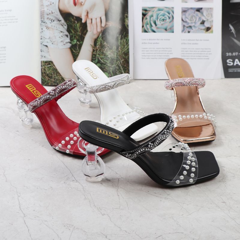 Quick sell  cheap [discount]sexy heeled women sandals open pointed-toe rhinestones lace-up ladies stiletto heels shoes[ Afew pairs left]