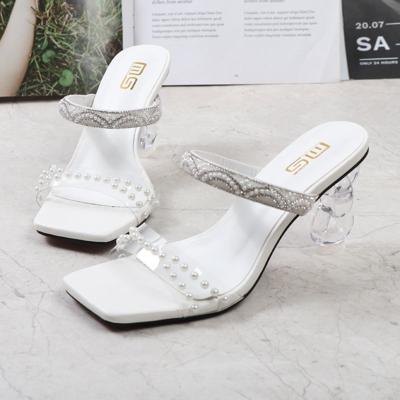 Quick sell  cheap [discount]sexy heeled women sandals open pointed-toe rhinestones lace-up ladies stiletto heels shoes[ Afew pairs left]