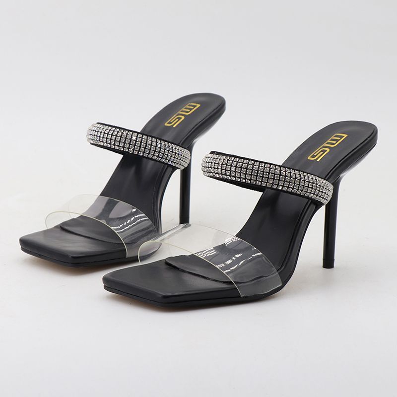 Quick sell  cheap [discount]sexy heeled women sandals open pointed-toe rhinestones lace-up ladies stiletto heels shoes[ Afew pairs left]
