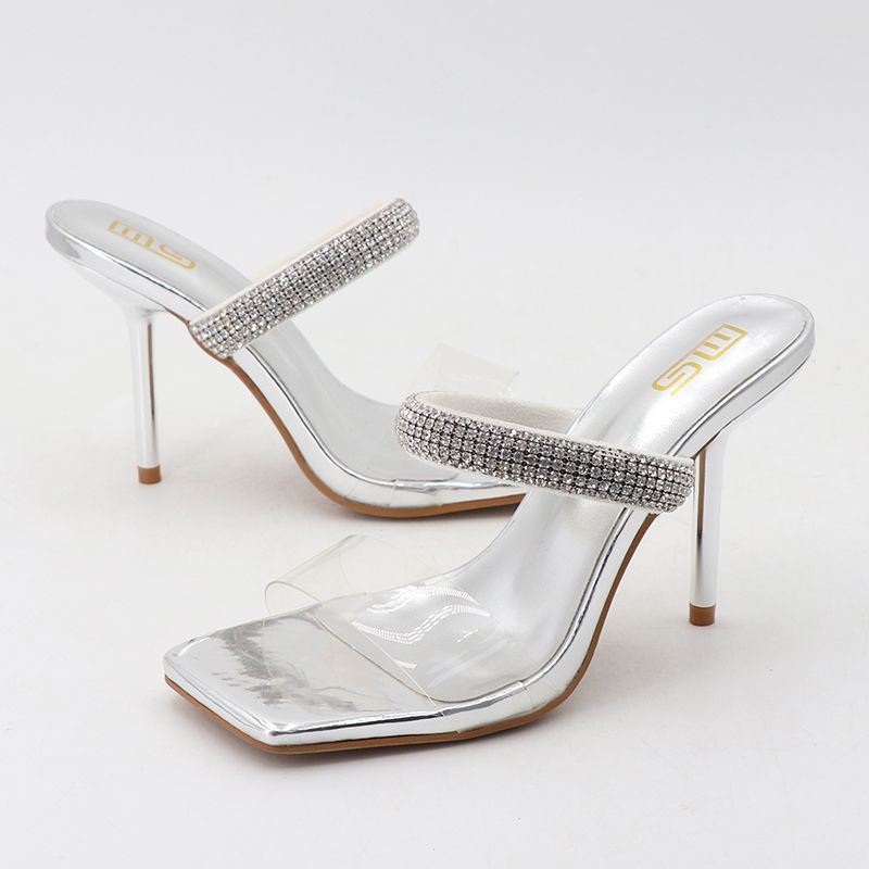 Quick sell  cheap [discount]sexy heeled women sandals open pointed-toe rhinestones lace-up ladies stiletto heels shoes[ Afew pairs left]