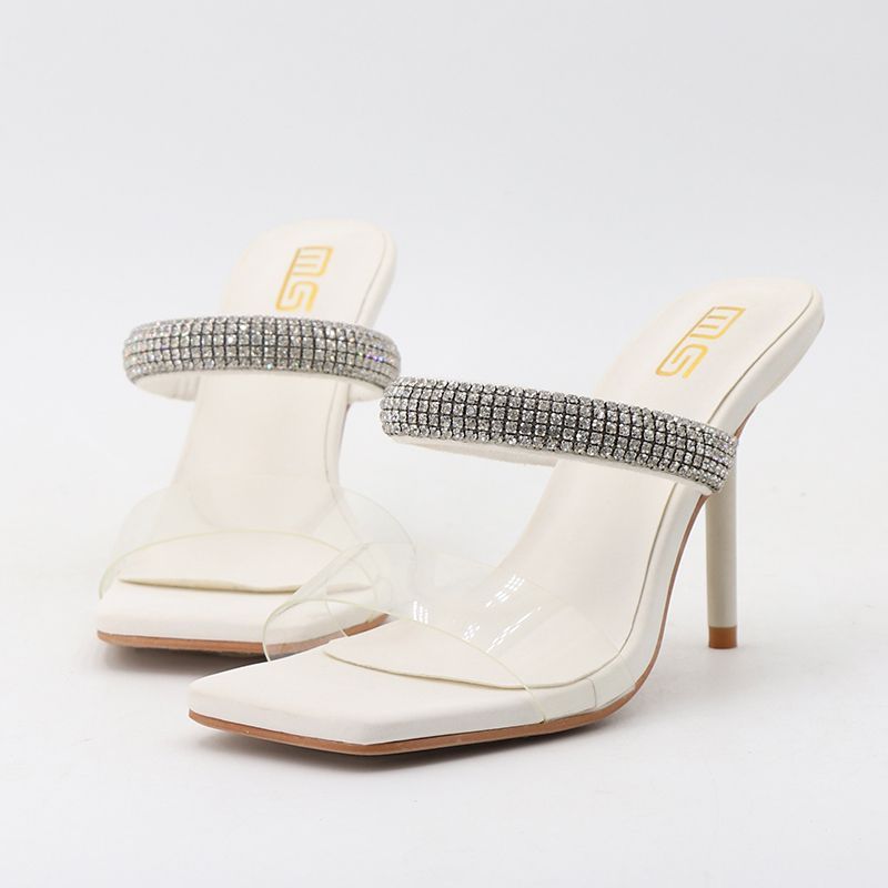 Quick sell  cheap [discount]sexy heeled women sandals open pointed-toe rhinestones lace-up ladies stiletto heels shoes[ Afew pairs left]