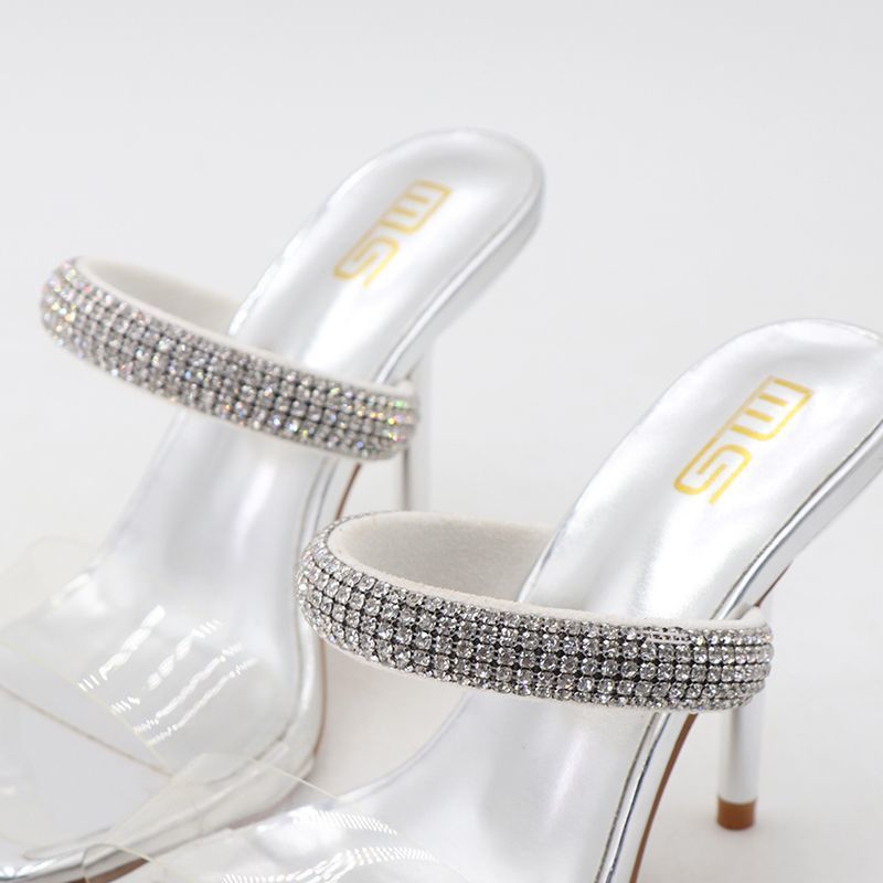 Quick sell  cheap [discount]sexy heeled women sandals open pointed-toe rhinestones lace-up ladies stiletto heels shoes[ Afew pairs left]