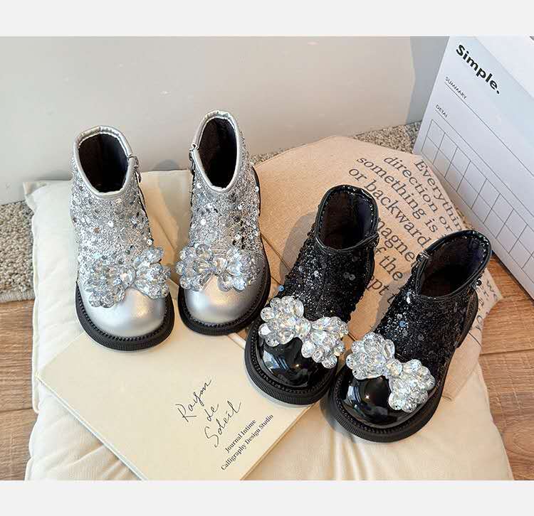 Girls leather shoes children's shoes new girl's princess shoes Korean version children's boots shoes