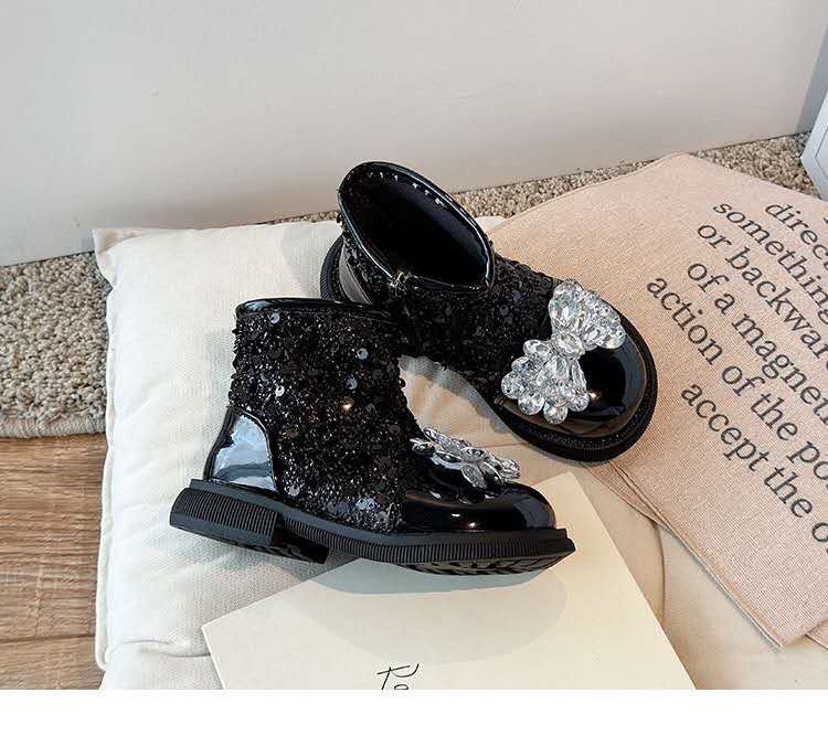 Girls leather shoes children's shoes new girl's princess shoes Korean version children's boots shoes