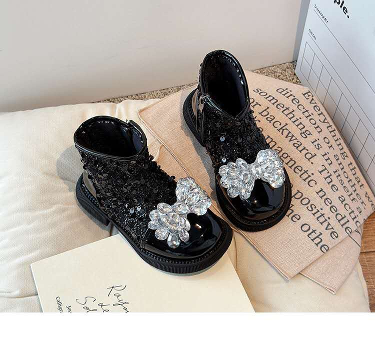 Girls leather shoes children's shoes new girl's princess shoes Korean version children's boots shoes