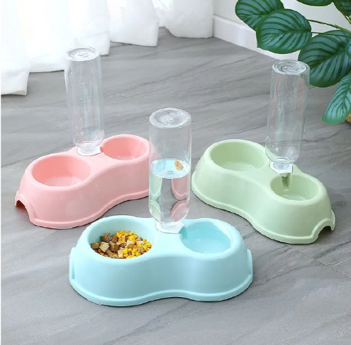 Automatic single pet bowl plus water dispenser