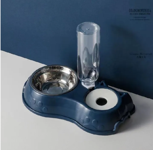 Automatic single pet bowl plus water dispenser