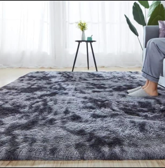 OFFER!OFFER!! Fluffy 5*8 Soft Carpets ; It improves the look of your sitting room by making it more appealing and is easy to clean