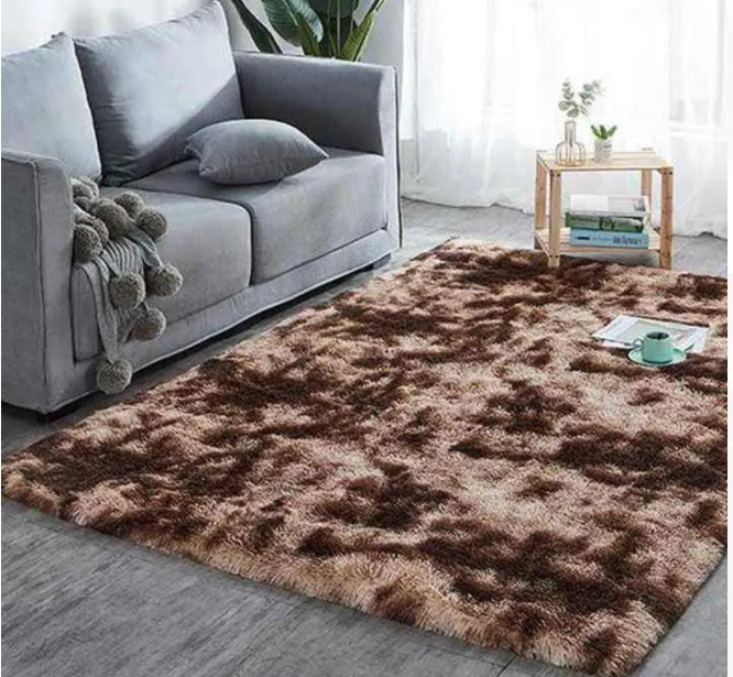 OFFER!OFFER!! Fluffy 5*8 Soft Carpets ; It improves the look of your sitting room by making it more appealing and is easy to clean