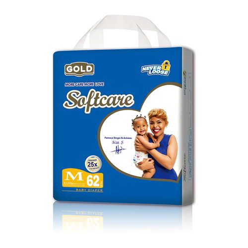 Softcare Gold Diaper JD, Size Midi, 62 Count