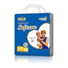Softcare Gold Diaper JD, Size Midi, 62 Count