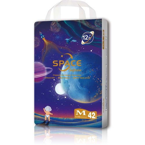 Softcare Space Diaper High Count, Size M, 42 Count