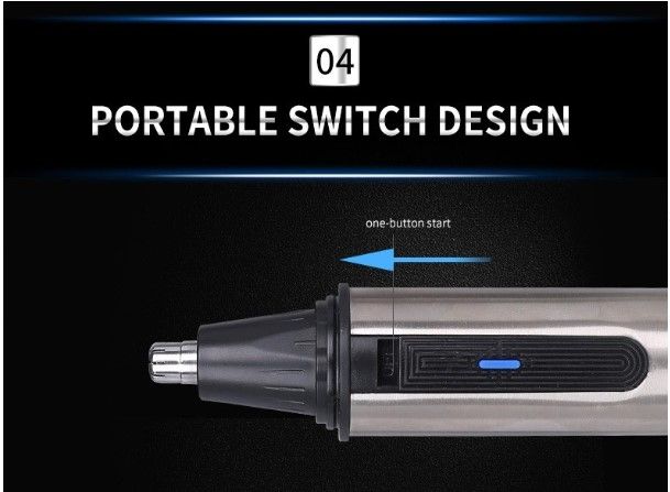 The SANZ Nose, Ear & Face Hair Trimmer (Model: ES-901) Is Your All-In-One Grooming Solution Designed For Precision And Convenience - It Is Lightweight Painless Electric Nose & Ear Face Hair Clipper Re