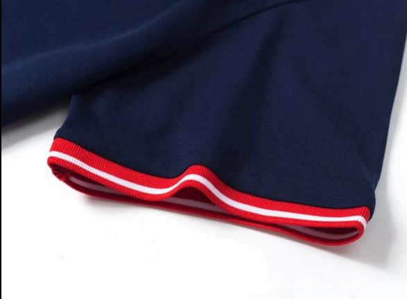 Men's Polo T-shirt Fashion Plaid Shirt 2024 Casual Short Sleeve Navy Men Shirts. This Polo Shirt Is Perfect For Casual Outings, Semi-Formal Settings, Or Professional Environments