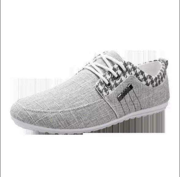 Step Into Comfort And Style With These Men's Shoes Men's Casual Lace-Up Shoes, Designed For Everyday wear. Perfect For Both Casual Outings And Semi-Formal Occasion. Breathable Men's Canvas Shoes , Sof