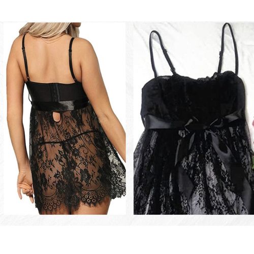 Women's perspective  sexy nightdress Beautiful Nightgown With Underwear.
