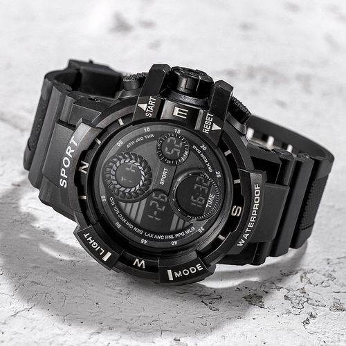 LED Night Light Watch Outdoor Waterproof Male Sports Electronic Watch Hot- Sale Designs Wrist Watch  For Boys Water Resistance Fashion For Casual Sports And Activities.