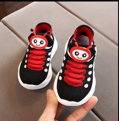 Kids Sneakers Breathable Soft Spring Autumn Little Kid's Shoes For Sports Soft Non-slip Running Sports Shoes Slip-on