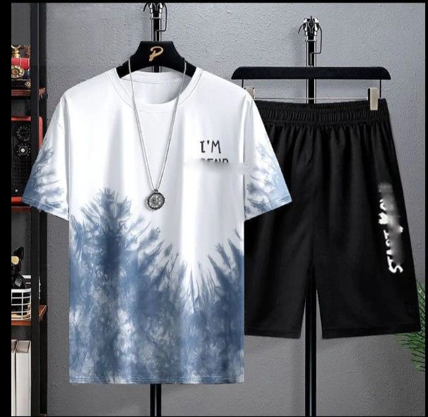 Men's Short Summer 2PCS Quick Drying 3D Printed. Men Clothing Two Pieces Short Sleeved T-Shirt With A Short. This Trendy Set Is The Perfect Blend Of Casual Style And Ultimate Comfort.