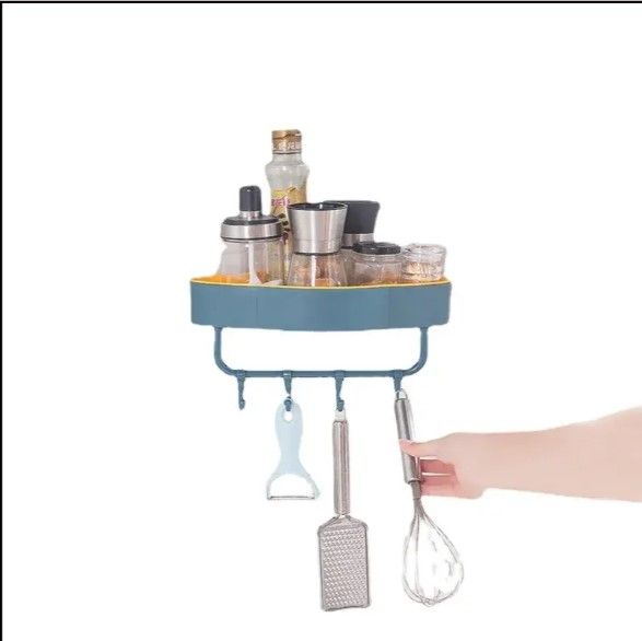 Generic Bathroom Wall Shelves1 Pack Adjustable Height Under Sink Organizer Kitchen  and Storage Bathroom Shelf HI NINGER 1Tier Bathroom Organizer Under Sink. Wall-Mounted Corner Shelf Organizer is