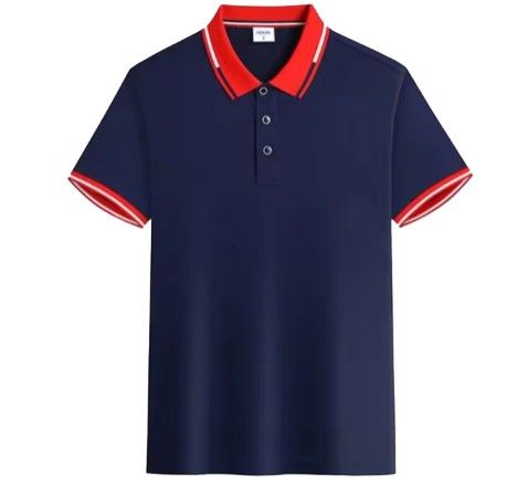 Men's Polo T-shirt Fashion Plaid Shirt 2024 Casual Short Sleeve Navy Men Shirts. This Polo Shirt Is Perfect For Casual Outings, Semi-Formal Settings, Or Professional Environments
