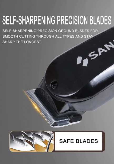 Elevate Your Grooming Routine With The SANZ 2800 Classic Design Professional Electric Hair Clipper & Trimmer Shaving Machine Machine Hair cut Kinyozi Black 15w, Built For Precision, Durability, And Ea