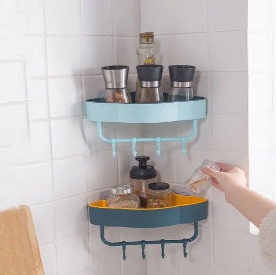 Generic Bathroom Wall Shelves1 Pack Adjustable Height Under Sink Organizer Kitchen  and Storage Bathroom Shelf HI NINGER 1Tier Bathroom Organizer Under Sink. Wall-Mounted Corner Shelf Organizer is