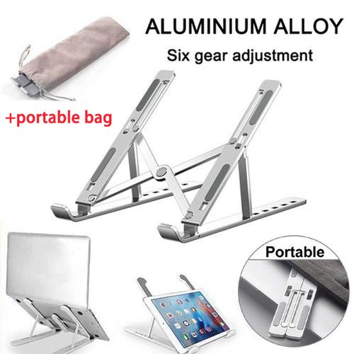 Generic Uniserval Foldable Adjustable Laptop Stand & Holder Desk Laptop Stand,Suturun Ergonomic Detachable Computer Stand for Laptop Riser for Desk,Portable Aluminum Laptop Stand