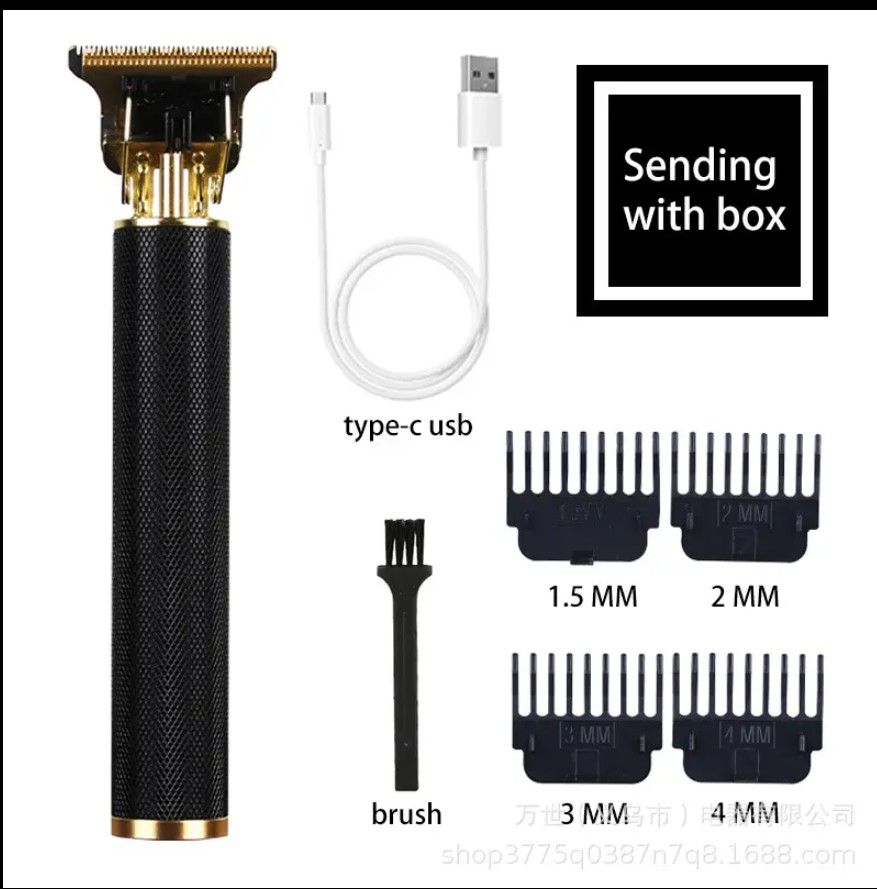 Electric Hair Clipper Trimmer Cordless USB Rechargeable New Style Cordless Trimmer Men Hair Clipper Electric Professional Hair Cutting Clipper With A Brush