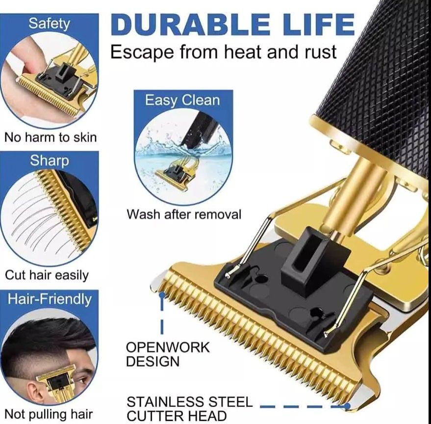 Electric Hair Clipper Trimmer Cordless USB Rechargeable New Style Cordless Trimmer Men Hair Clipper Electric Professional Hair Cutting Clipper With A Brush