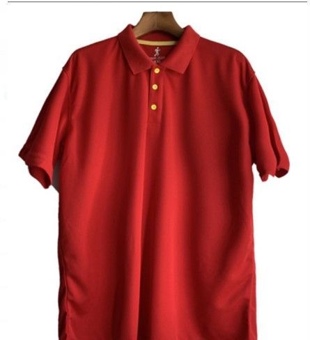 3 Pieces Men's Polo T-shirt Fashion Plain Shirt 2024 Casual Short Sleeve Cotton Red Shirts For Causal Events For Both Men And Women